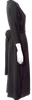 Black Crane. Black Rayon/Wool Jumpsuit
