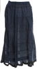 COMME DES GARÇONS Japan. TRICOT. Dark Blue Paisley Print Rayon Flutter Skirt
