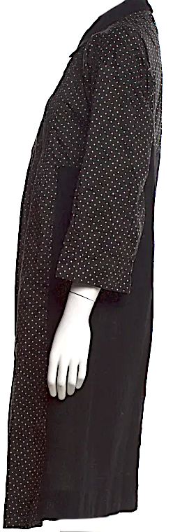 COMME des GARÇONS JAPAN. Black Polka Dot Print Knee-Length Dress