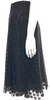 MAXMARA ITALY. SPORTMAX. Black Crochet Cupro Lace Pattern Knee-Length Skirt