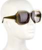 Yohji Yamamoto Japan. Oversized Handpoured Acetate Tinted Sunglasses