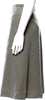 Yves Saint Laurent Rive Gauche Paris. 1990's Collection Vintage Wool Gray Glenn Plaid Knee-Length Skirt