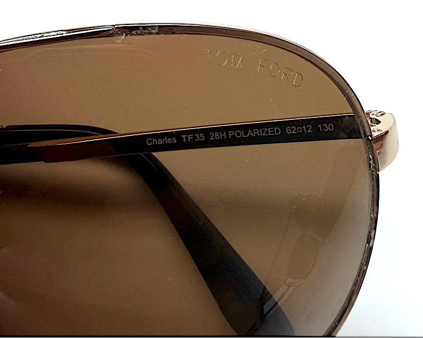 TOM FORD NY. Vintage Aviator Style Silhouette Gradient Lenses Sunglasses