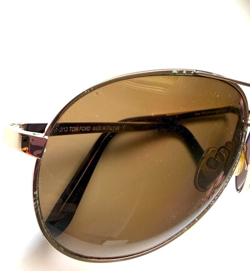 TOM FORD NY. Vintage Aviator Style Silhouette Gradient Lenses Sunglasses