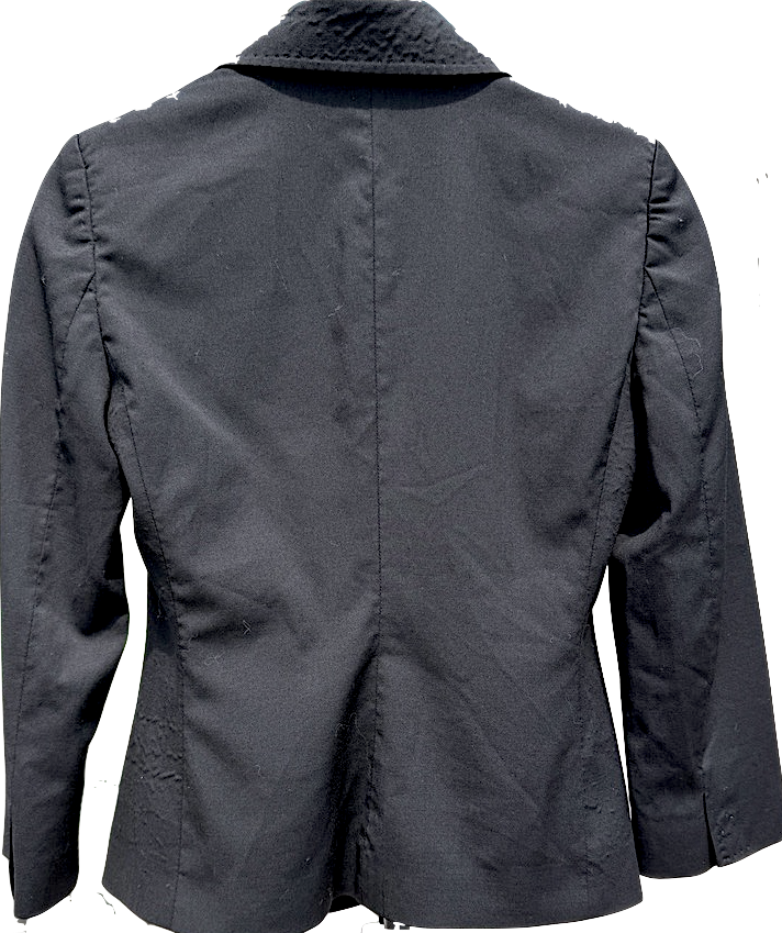 Dolce & Gabbana ITALY. Black Virgin Wool Blazer w/ Leopard Lining