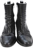 Ann Demeulemeester Belgium. Black Lambskin Leather Zip Ankle Boots