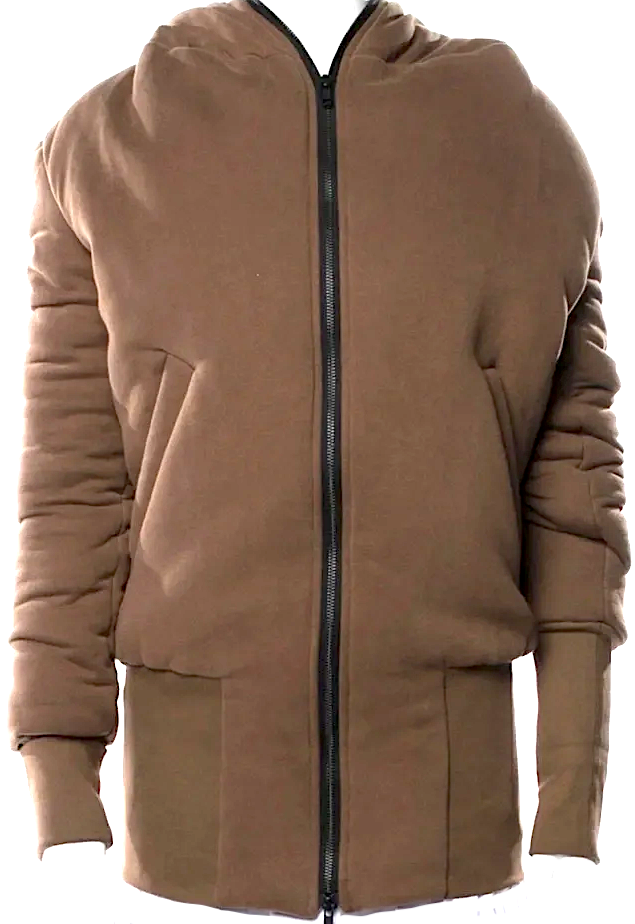 ANN DEMEULEMEESTER BELGIUM. Brown Avant Garde Design Hoodie