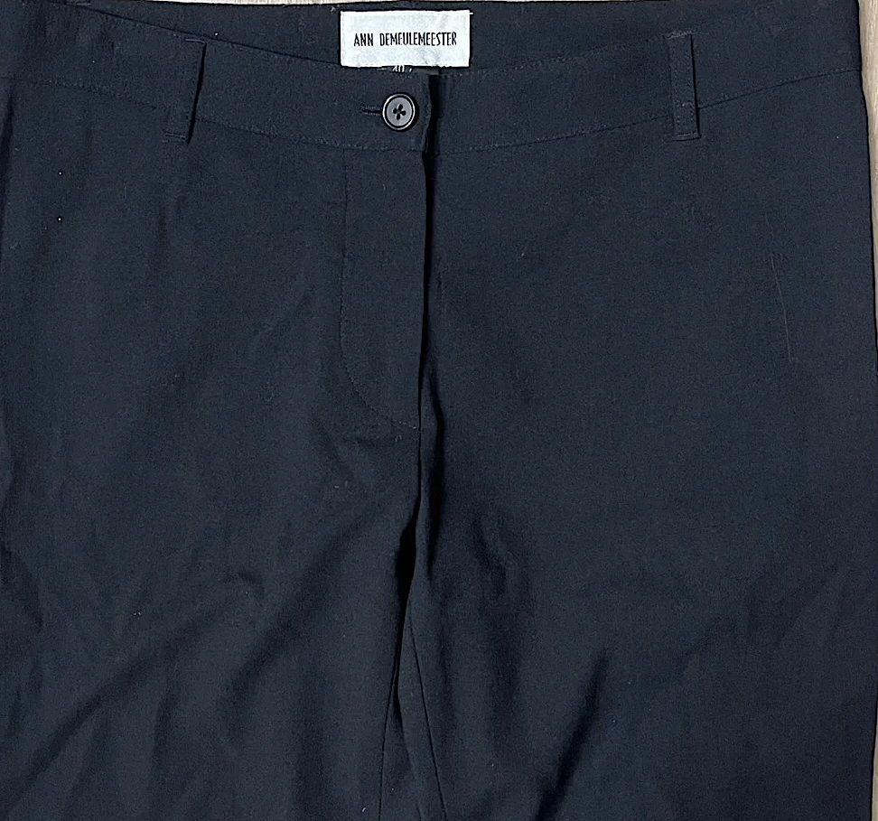 Ann Demeulemeester BELGIUM. Black Wool Blend Pants