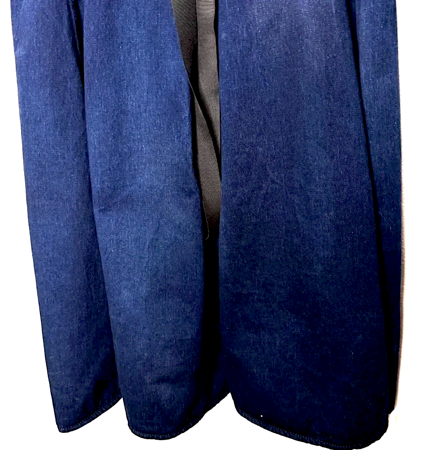 Lanvin PARIS.  Acne Blue Denim Fit Flare Dress Belt