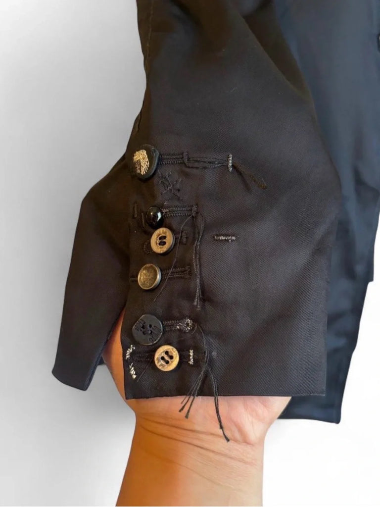 Marithe + Francois Girbaud PARIS. Black Single-Button Blazer