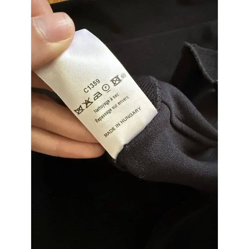 Marithé + François Girbaud. PARIS. Dark Navy Cravatatakiller Wool Blend Stand Collar Jacket
