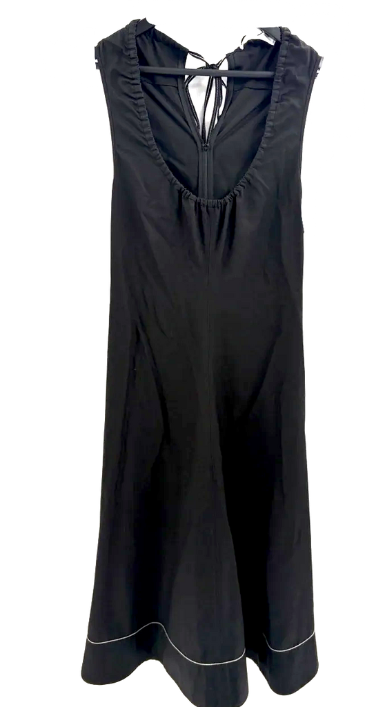 Proenza Schouler NY. White Label U Neck BLACK Sleeveless Flare Midi Dress