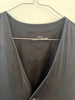 Comme des Garcons Japan. 1992 COLLECTION. Black Cupro/Silk Belted Button Front Midi Dress