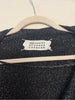 MAISON MARTIN MARGIELA. PARIS. Silver/Black Glitter Deconstructed Cardigan Coat Wrap