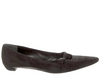 PRADA ITALY. Vintage Black Suede Flats SZ 38.5  USA 37.5
