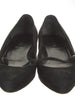 PRADA ITALY. Vintage Black Suede Flats SZ 38.5  USA 37.5