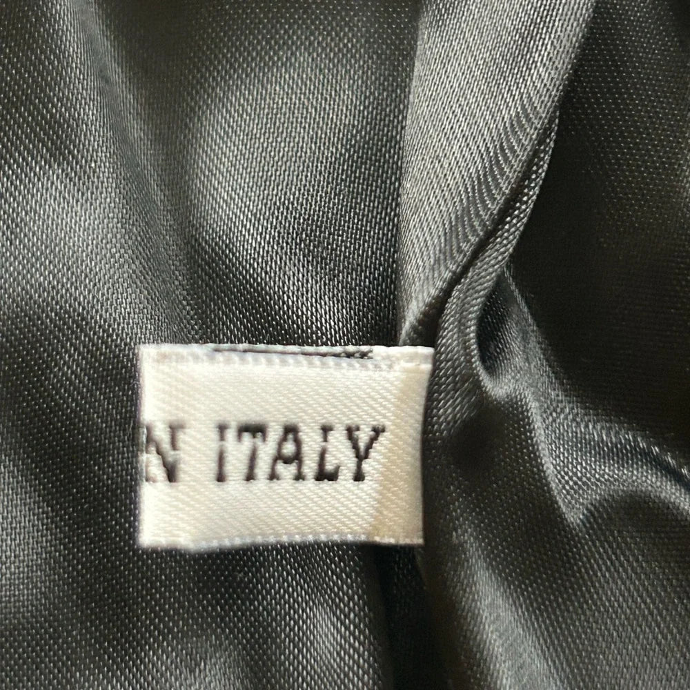 ANN DEMEULEMEESTER BELGIUM. Black Velvet/Cotton Blend Blazer
