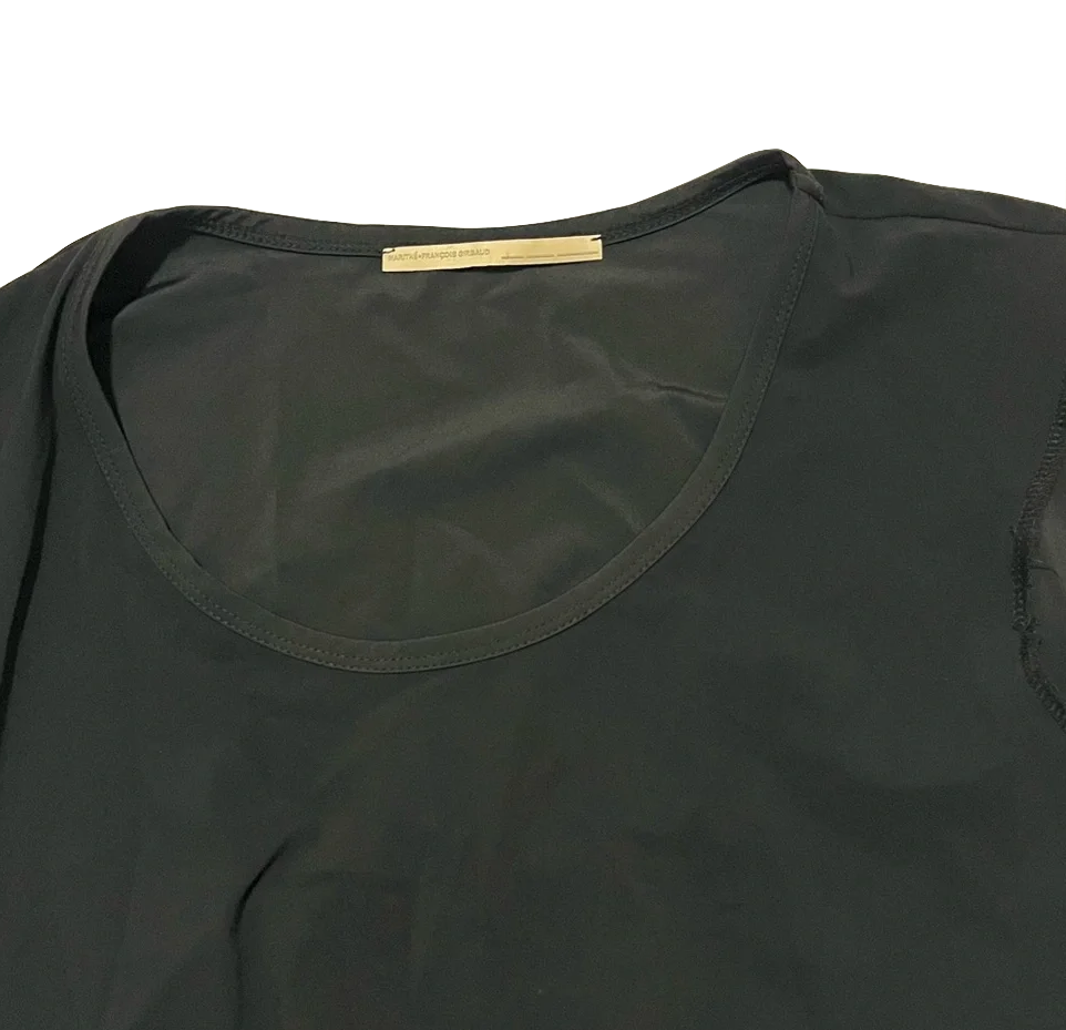 Martine + François Girbaud PARIS.  black midi dress