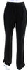Dolce & Gabbana Italy. Black Wide Leg Pleated Trouser Pants