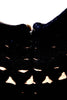 Azzedine Alaia Paris. Vintage Black Knit Wool Cutaway Scoop Neck Sleeveless Sheath Dress