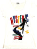 Hysteric Glamour Japan. White Pima Cotton Multi-Color Print Poster Tee Shirt