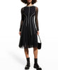 JEAN PAUL GAULTIER PARIS. FUZZI. NEW. NWOT. Long Sleeve Black Tulle Dress