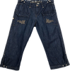 Parasuco Cotton Linen Blend Capri Low Rise Jeans