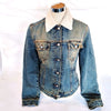 DOLCE&GABBANA ITALY. Vintage Nylon/Cotton Blend/Denim Jacket