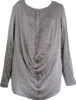 TRANSIT PAR SUCH. ITALY. SILK/ELASTANE BLEND LONG SLEEVE TOP