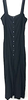 Marithe Francois Girbaud Paris. Black Button Up Sleeveless Maxi Dress