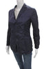 Comme Des Garcons JAPAN. Blue Nylon Button Long Sleeve Basic Jacket