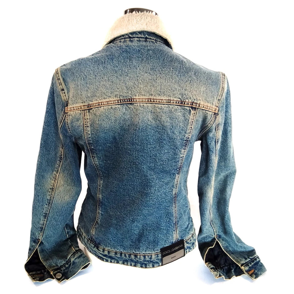 DOLCE&GABBANA ITALY. Vintage Nylon/Cotton Blend/Denim Jacket