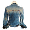DOLCE&GABBANA ITALY. Vintage Nylon/Cotton Blend/Denim Jacket