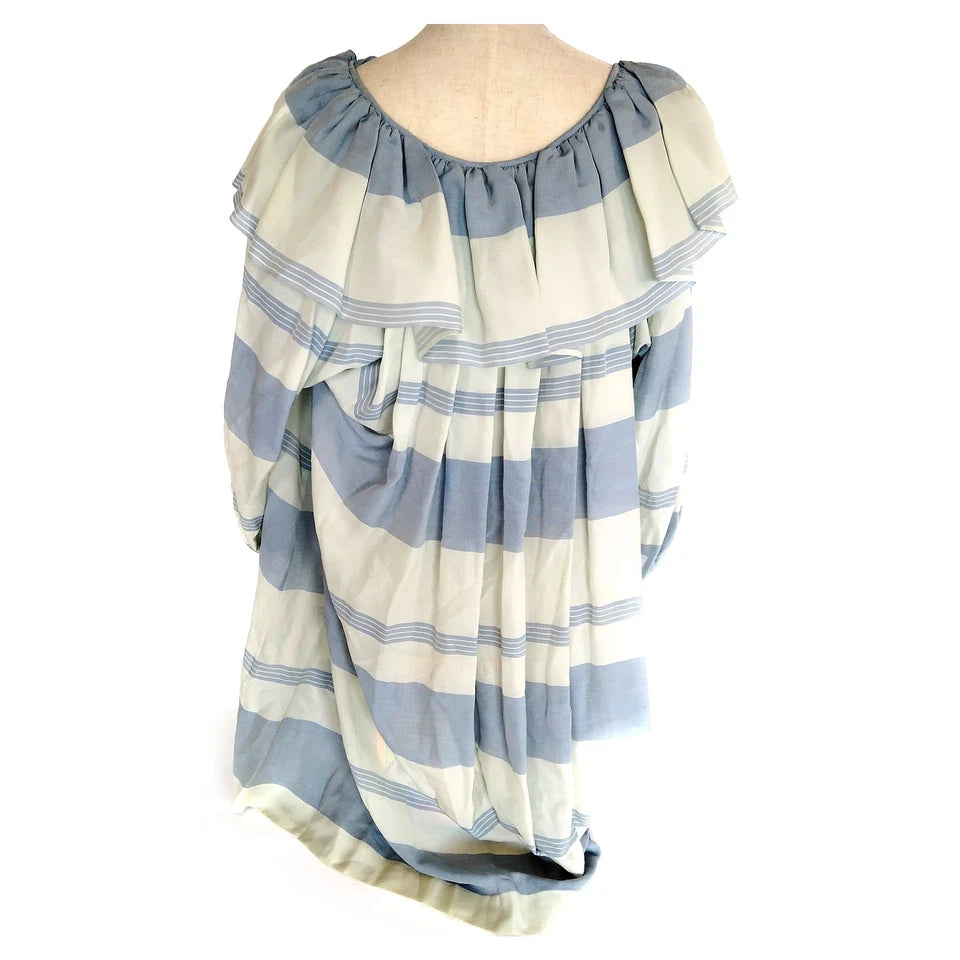 Christian Dior Paris. Vintage Cotton Striped Dress