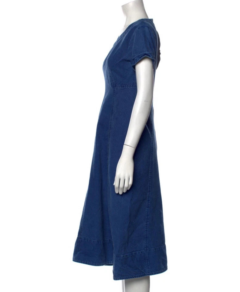 Caron Callahan NYC. Blue Denim Shirt Dress