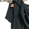 MUVEIL WORK JAPAN. Black Ribbon Cape Dress