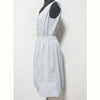 ef-de JAPAN. Cotton Sleeveless White/Navy Striped Dress