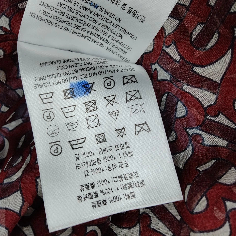 BURBERRY UK. Vintage Silk/Poly Blend Dress