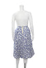 Hannoh Wessel. Paris. Pleated Polka Dot  A-Line Cotton Knee Length Skirt