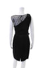 Max Mara Italy. Black Sleeveless Ruched Mid Calf Sheath Dress