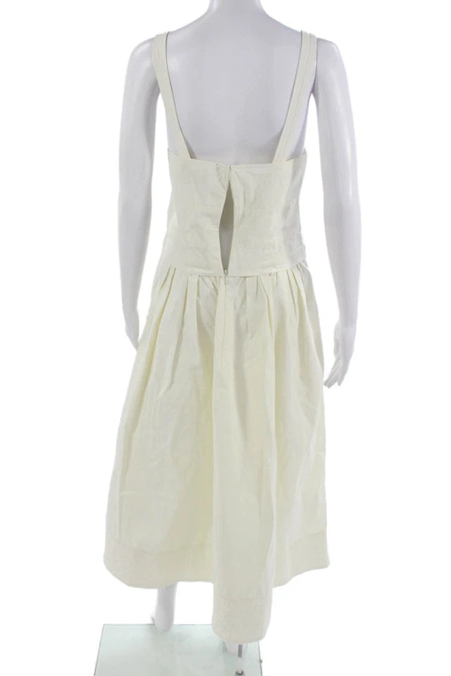 Proenza Schouler NY. White Label White Cotton Sundress White