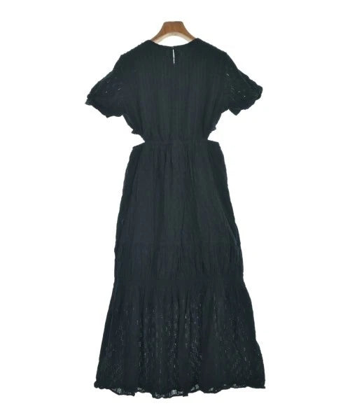 Ray Beams JAPAN. NEW. Black Cotton Accented Dress