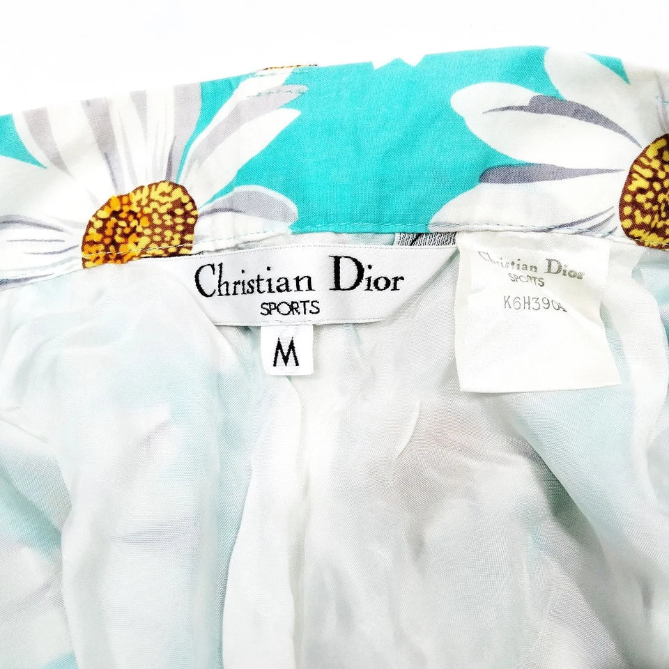 Christian Dior Paris. Vintage Cotton/Cupro Daisy Shorts