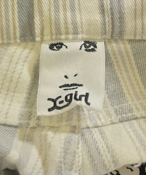 X Girl NYC (Kim Gordon) Vintage Gray x White x Blue (Stripe Pattern) Pants