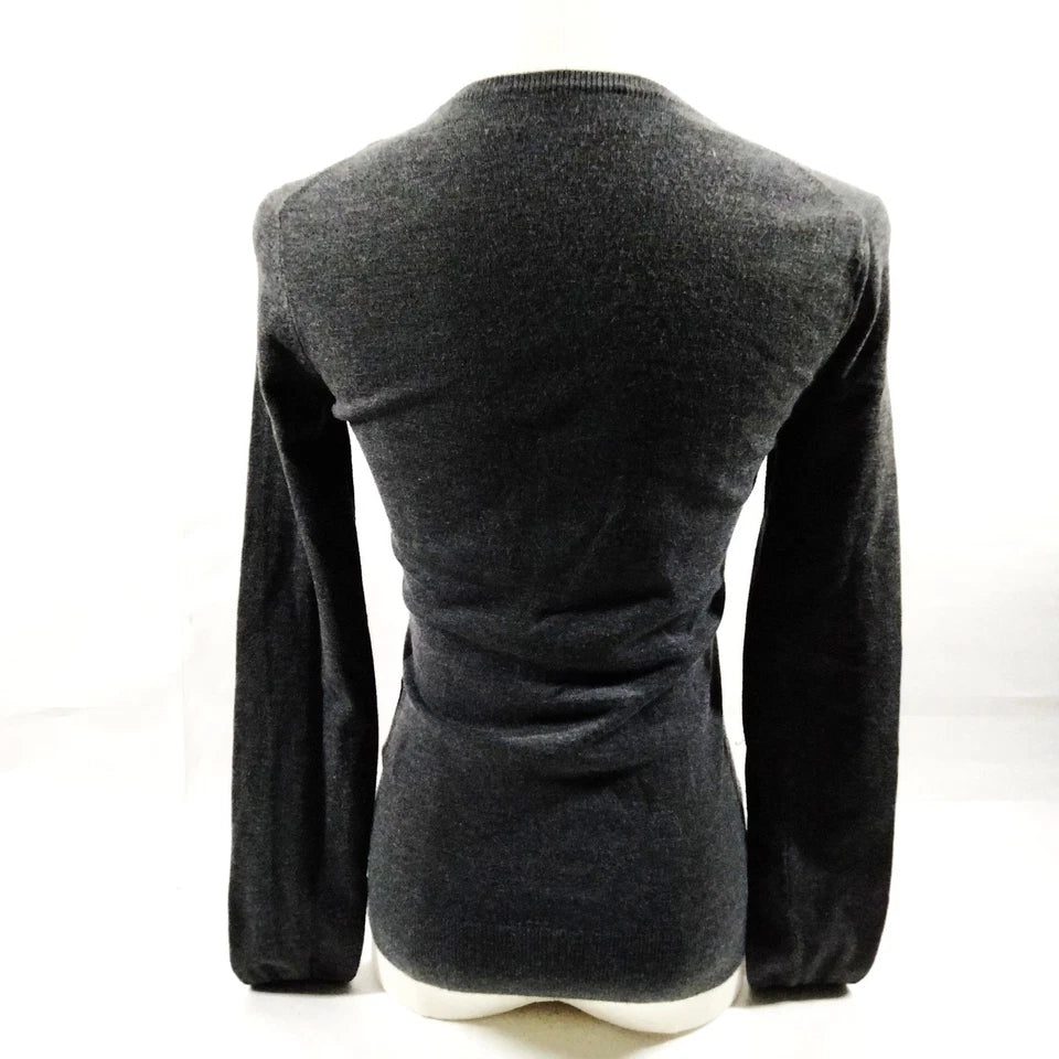 DOLCE&GABBANA ITALY. Gray Nylon, Rayon Blend Button Top