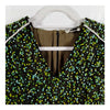 Fendi Italy. Black Abstract Print Nylon/Acrylic Blend Dress