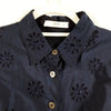 Prada Italy Midnite Navy Blue Cotton Dress