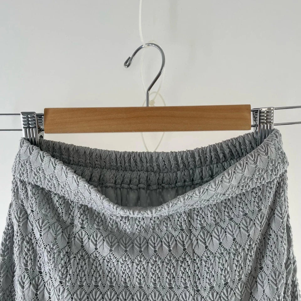 grove JAPAN. Gray Cotton Skirt
