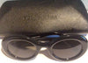 BALENCIAGA PARIS. Black Acetate Modern Style Sunglasses w/Case