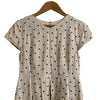 Maglie par ef-de JAPAN. Beige polka dot short sleeve long dress